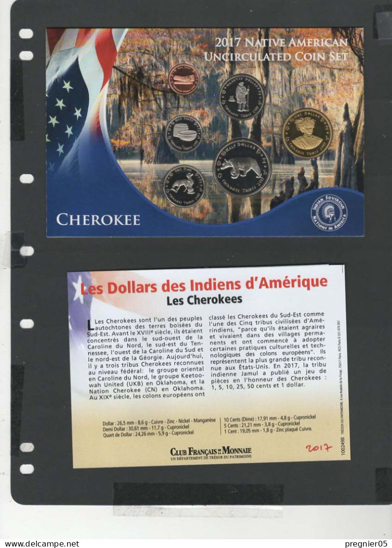 USA - Blister 6 Pièces Dollars Indiens D'Amérique 2017 - Cherokee - Collections