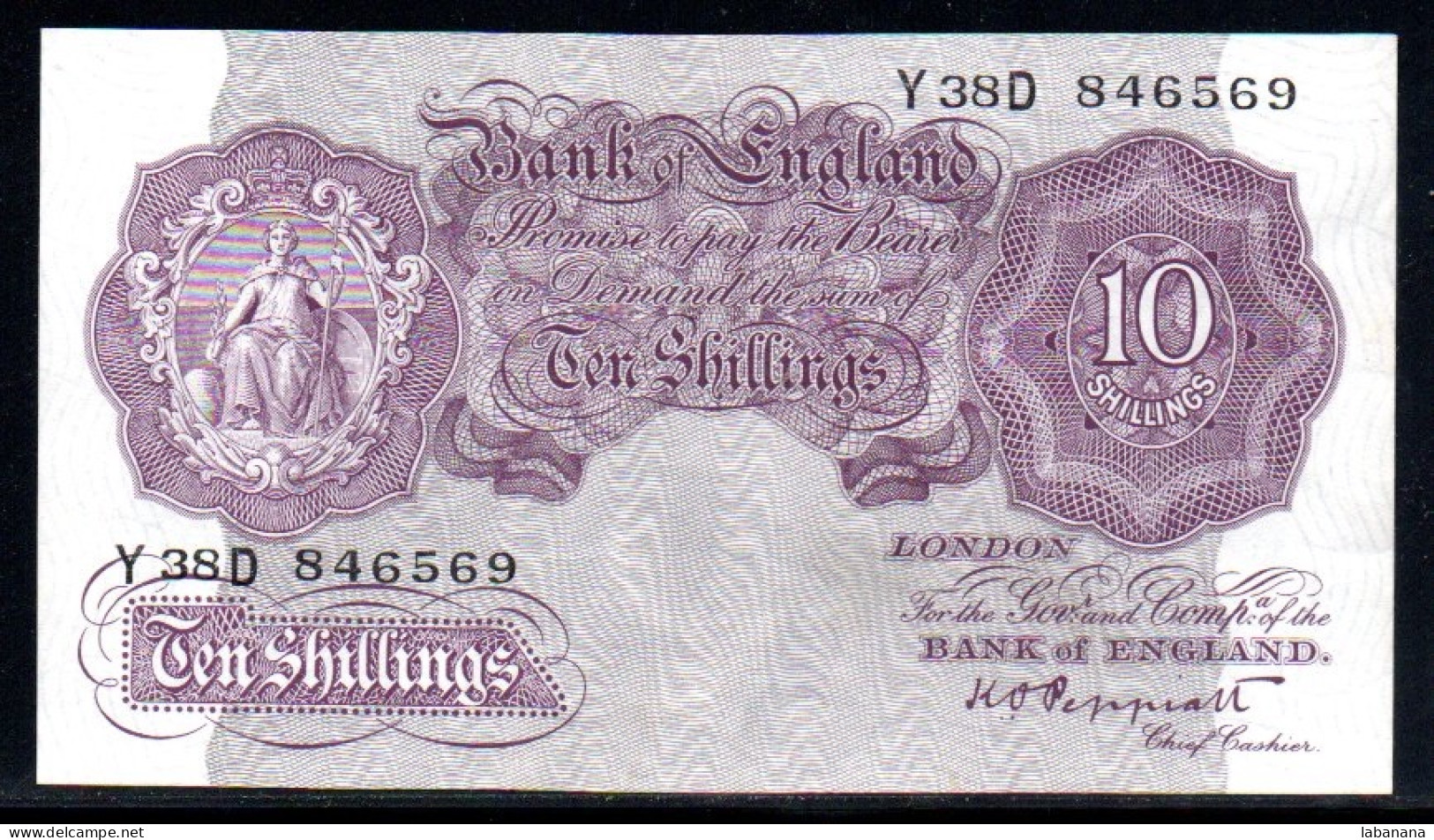 GB 10 Shillings 1940-48 Y38D - 10 Shillings