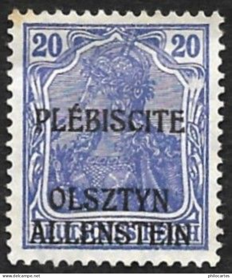 ALLENSTEIN - Plebiscite  - YT  5 - Oblitéré - Allenstein