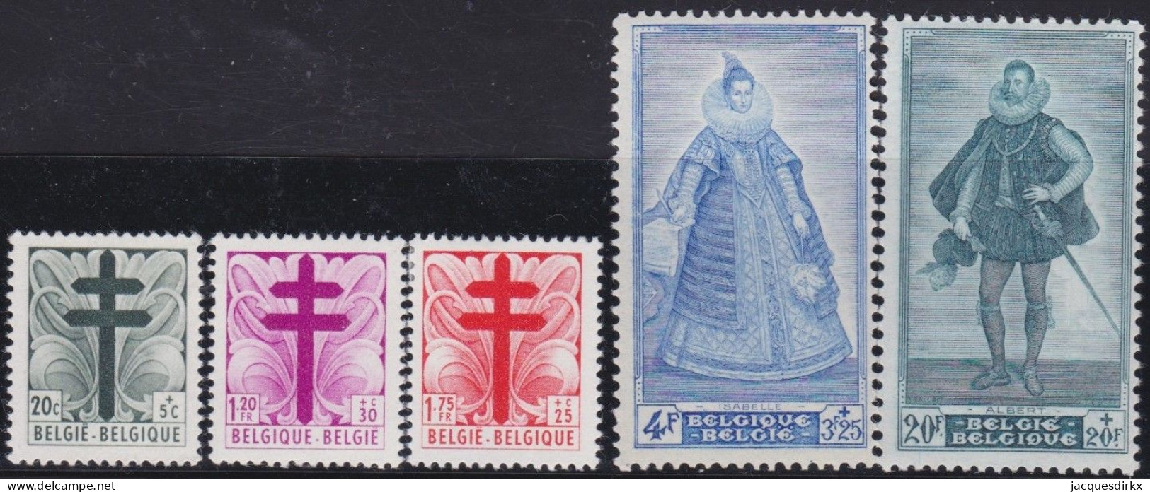 Belgie  .   OBP    .    787/791    .    *      .   Ongebruikt Met Gom    .   /   .    Neuf Avec Gomme - Unused Stamps