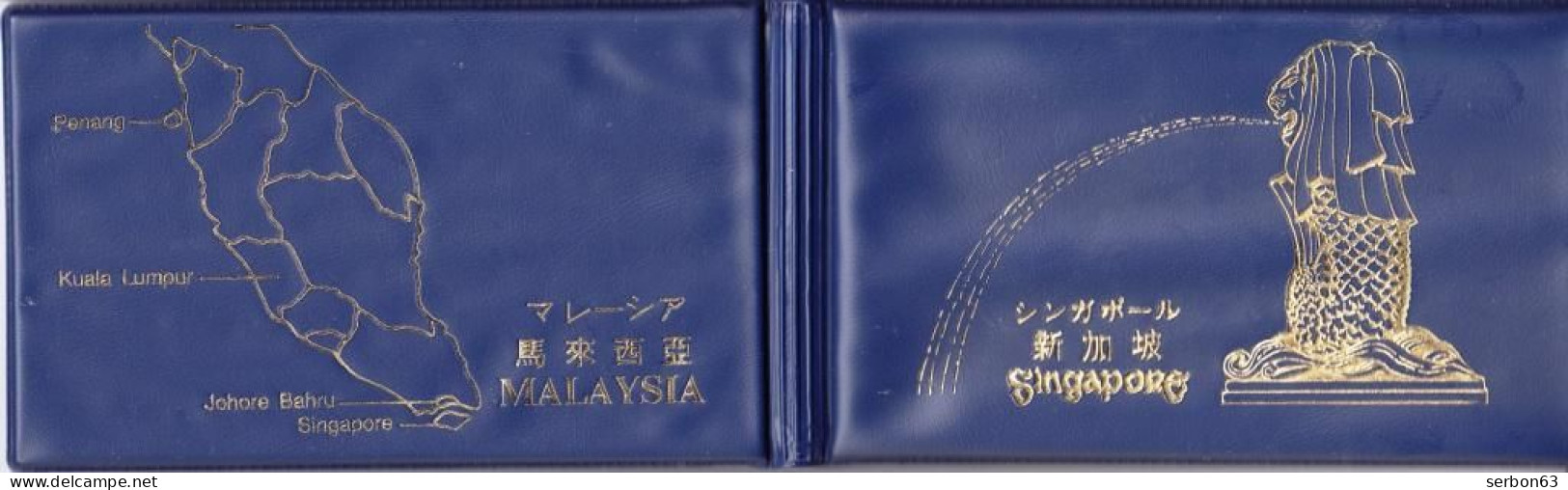SINGAPOUR MALAISIE DANS UNE POCHETTE TRANSPARENTE 12 FLEURS DE COINS ET 16 TIMBRES AVANT LES ANNÉES 2000 PARFAIT - Singapour