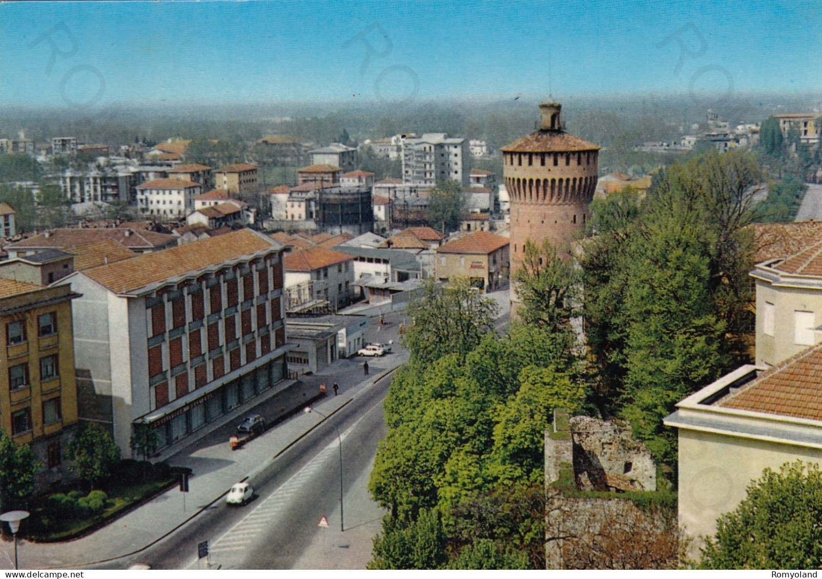 CARTOLINA  LODI,LOMBARDIA-VIALE DALMAZIA E TORRIONE-MEMORIA,CULTURA,RELIGIONE,IMPERO ROMANO,BELLA ITALIA,VIAGGIATA 1966 - Lodi