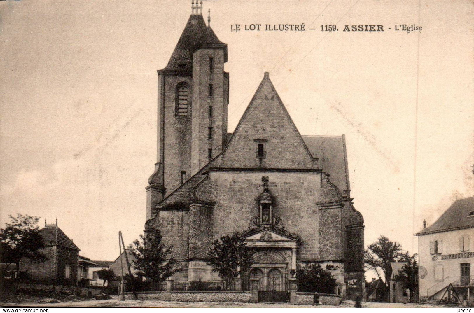 N°115422 -cpa Assier -l'église- - Assier