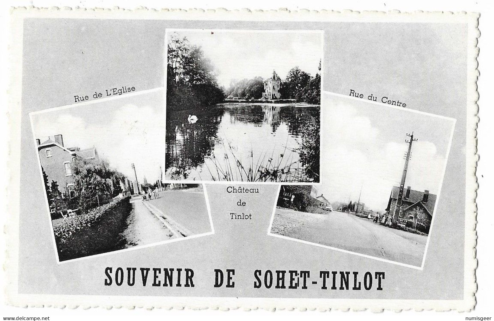 SOUVENIR DE SOHET-TINLOT  -- Rue De L'Eglise - Rue De Centre - Château De Tinlot - Tinlot