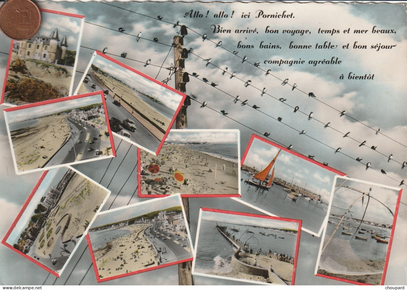 44 - Carte Postale Semi Moderne De  PORNICHET       Multi Vues  Aérienne - Pornichet