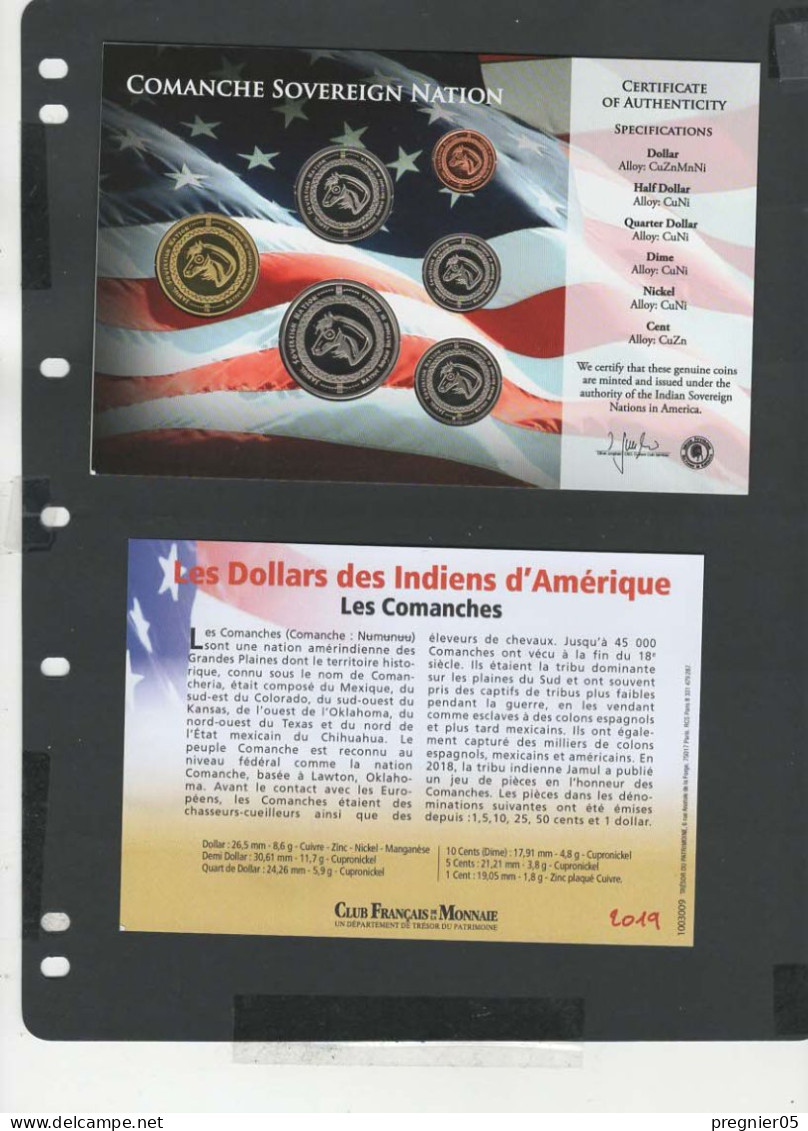 Baisse De Prix USA - Blister 6 Pièces Dollars Indiens D'Amérique 2019 - Comanche - Sammlungen