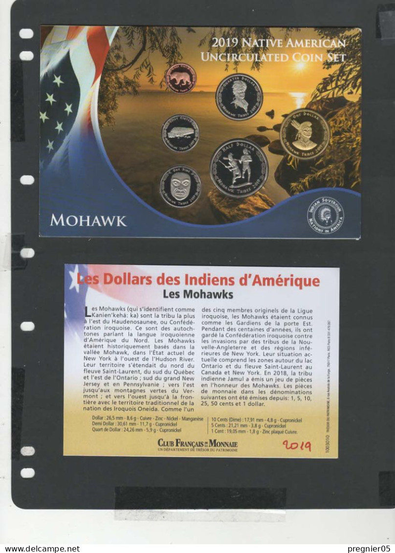 USA - Blister 6 Pièces Dollars Indiens D'Amérique 2019 - Mohawk - Verzamelingen