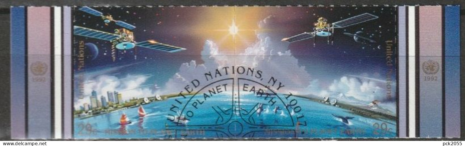 UNO New York 1992 MiNr.633 - 634 O Gestempelt Internationales Weltraumjahr ( 6926)Versand 1,00€-1,20€ - Oblitérés