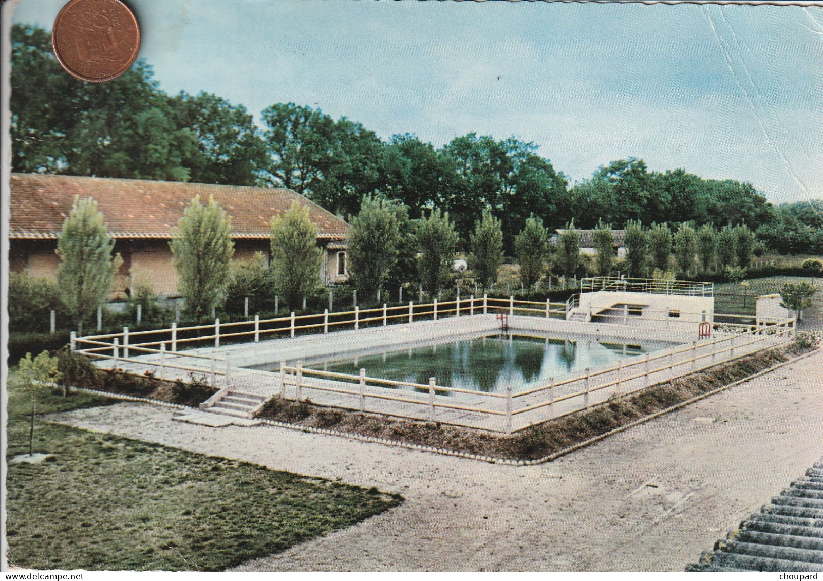 24 - Carte Postale Semi Moderne De  RIBERAC   La Piscine  Colonie De Vacances SNCF - Riberac