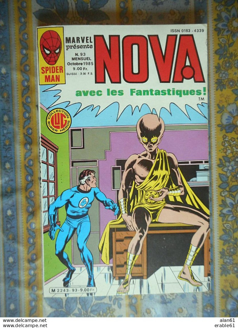 NOVA N° 93 Du OCTOBRE 1985 MARVEL COLLECTION SUPER HEROS Parfait état LUG - Nova