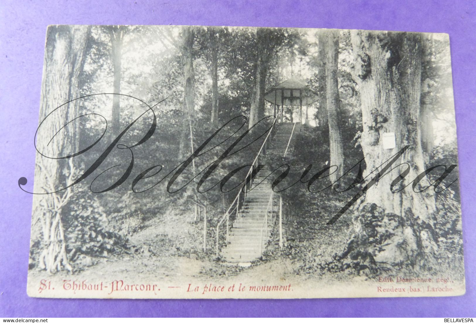 Marcour St. Thibaut  La Place Et Le Monument & Vue Marcour Et Marcouray/ 2 X Cpa - Rendeux