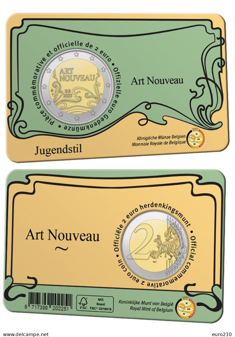 Belgique / Belgien / Belgium - 2 Euro 2023 - The ‘year Of Art Nouveau’ - Andere & Zonder Classificatie