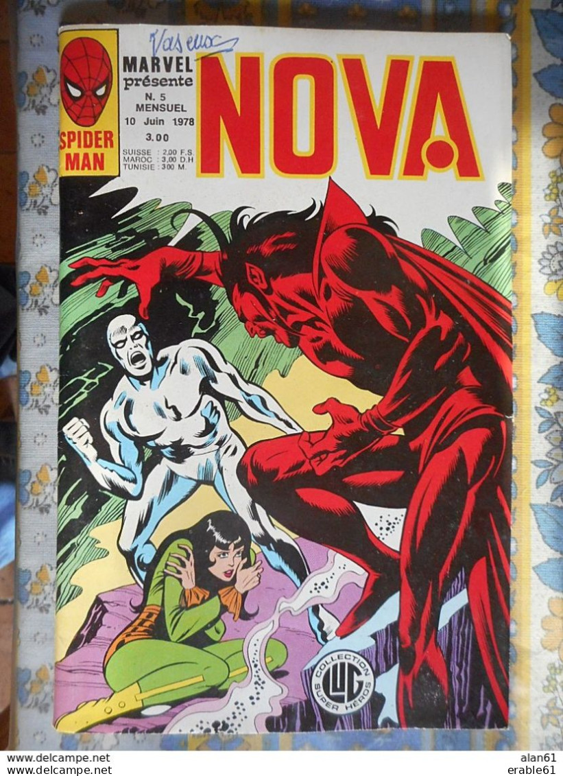 NOVA N° 5 Du 10 JUIN 1978 MARVEL COLLECTION SUPER HEROS Parfait état LUG - Nova