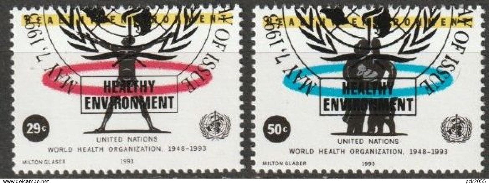 UNO New York 1993 MiNr.648 - 649 O Gestempelt 45 Jahre WHO ( 7212)Versand 1,00€-1,20€ - Used Stamps