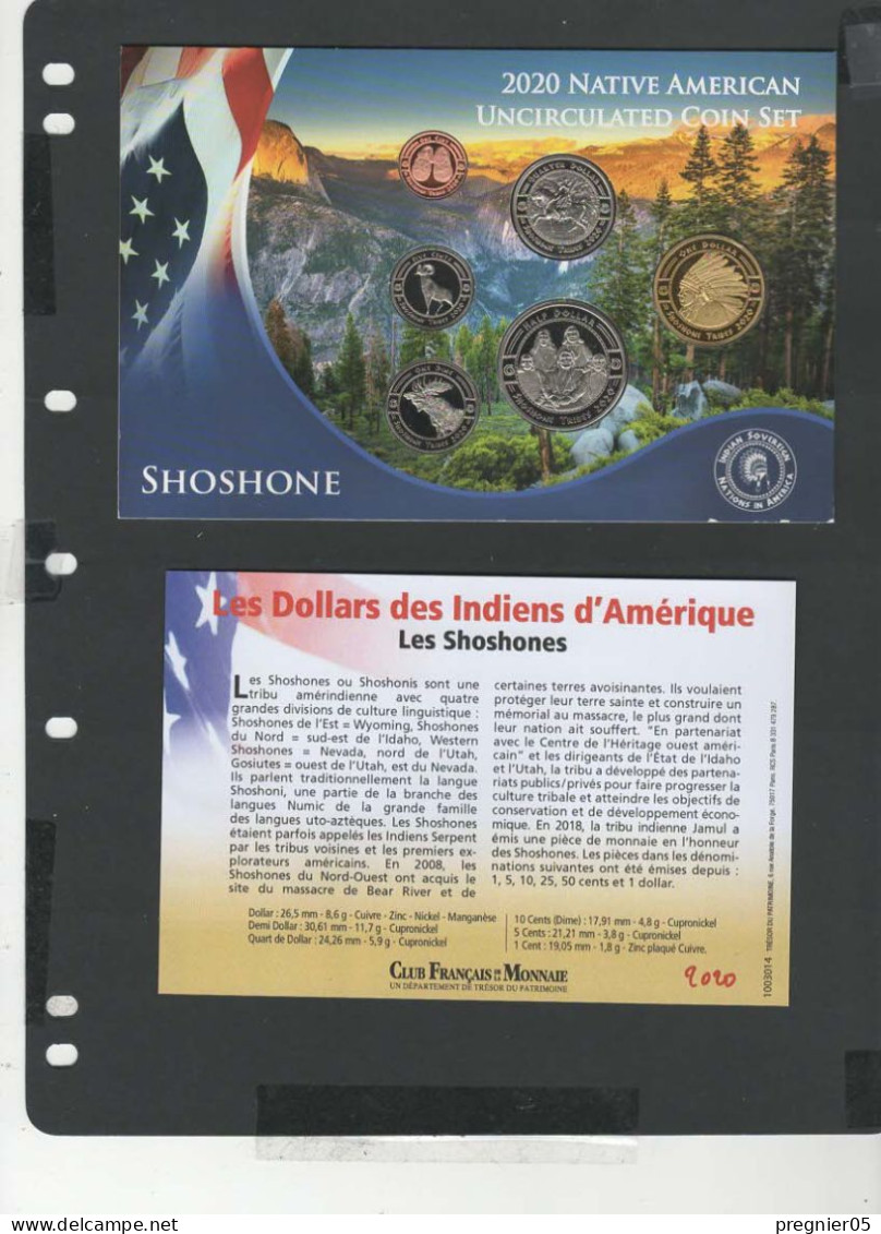 USA - Blister 6 Pièces Dollars Indiens D'Amérique 2020 - Shoshone - Collections