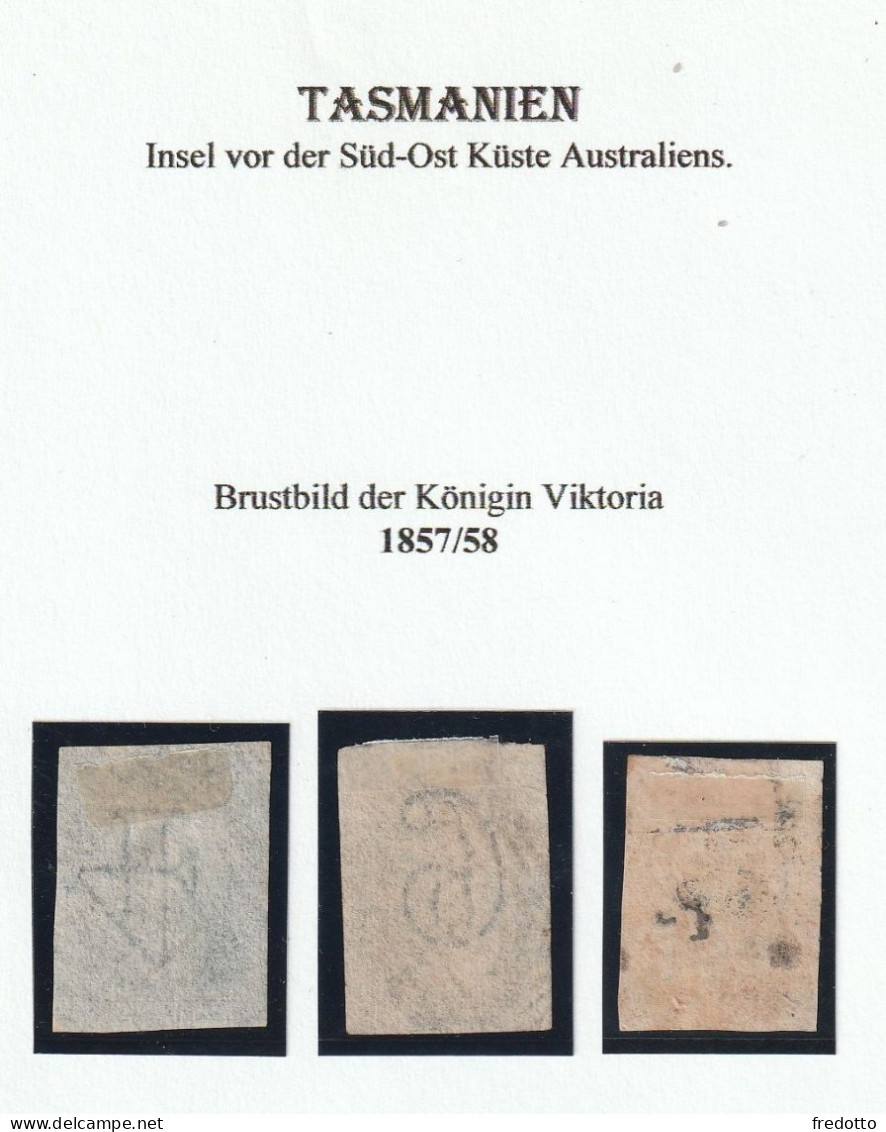 Tasmanien - 3 Marken Gestempelt 1857-1858 - Used Stamps