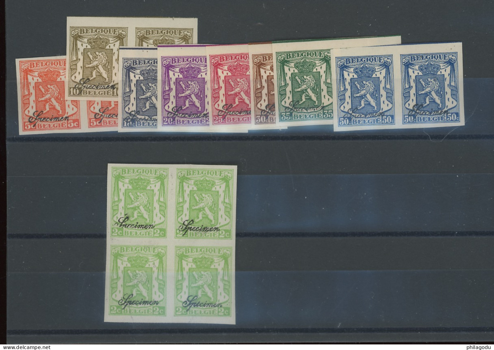 418A-426  4. N.D.**  Rare En Paires   Cote ?,-€. N°24 Au Verso.   Postfris Le 2c Est En Carré - 1931-1940