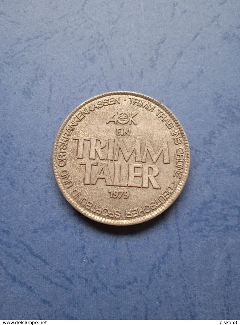 Penning Aok Ein Trimm Taler 1979 - Pièces écrasées (Elongated Coins)