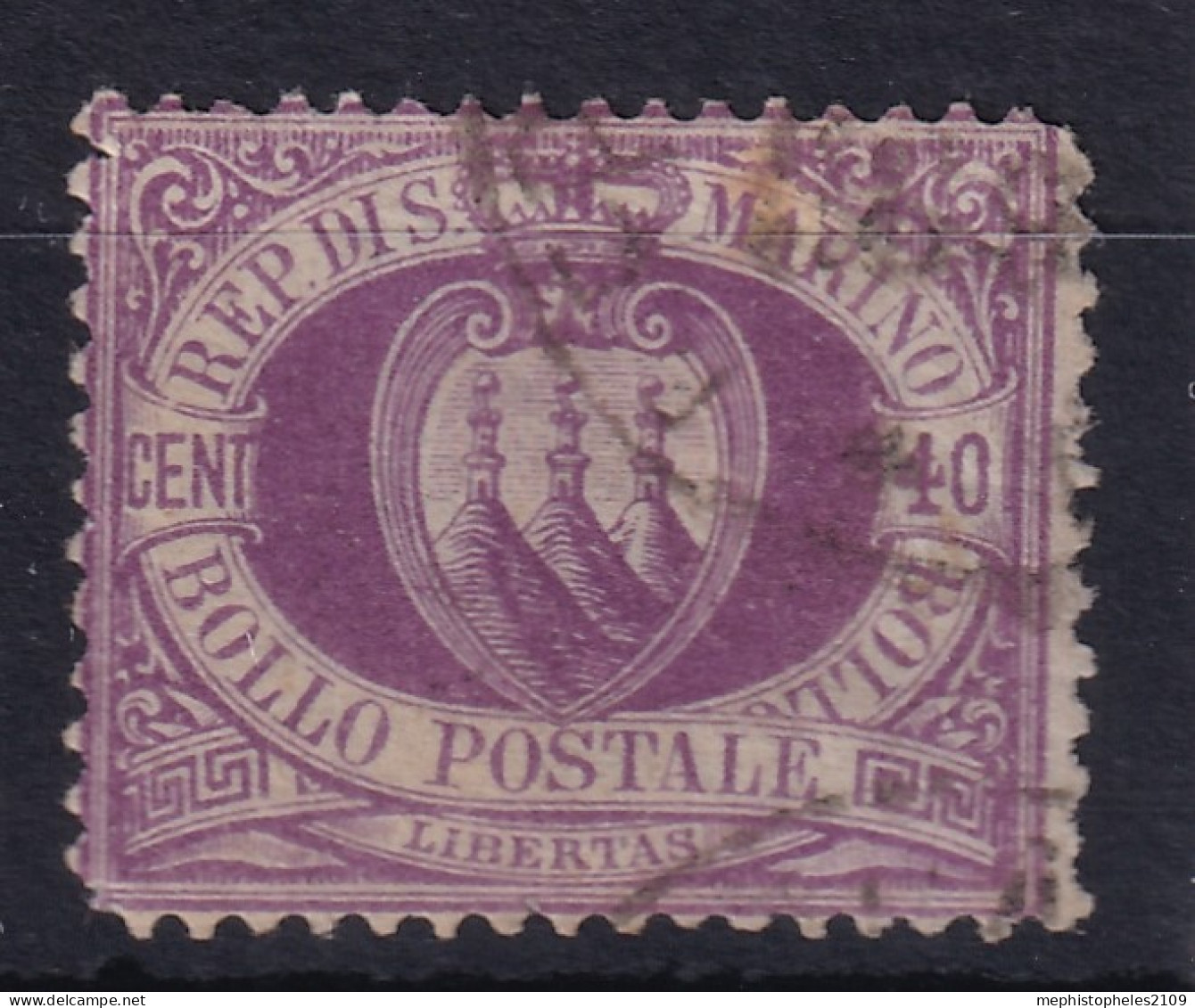 SAN MARINO 1877 - Canceled - Sc# 17 - Usados