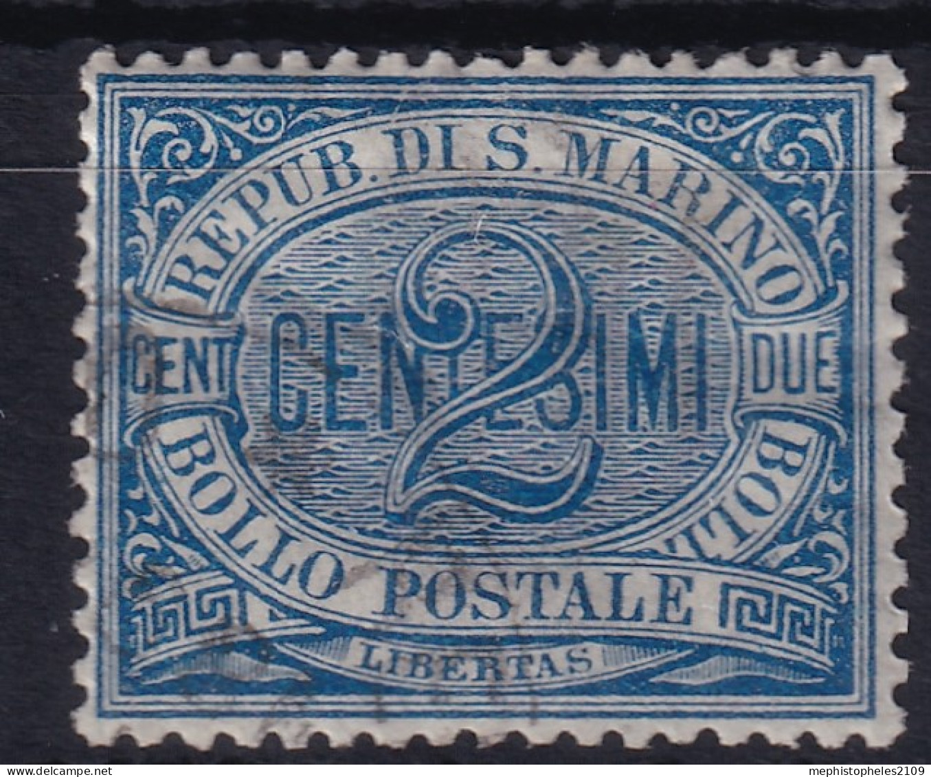 SAN MARINO 1894 - Canceled - Sc# 2 - Gebruikt