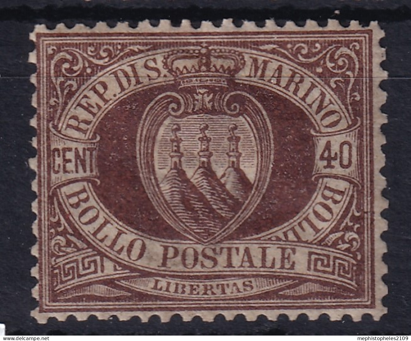 SAN MARINO 1892 - MLH - Sc# 18 - Unused Stamps