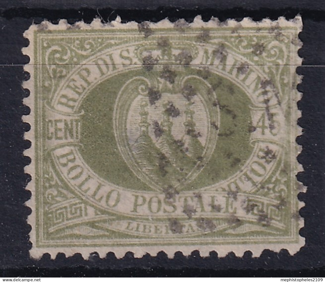 SAN MARINO 1892 - Canceled - Sc# 19 - Used Stamps