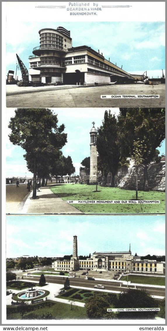 (EU)  Sunny South Series,Letter Card ,Souvenir Southampton, 6 Views .unused - Southampton