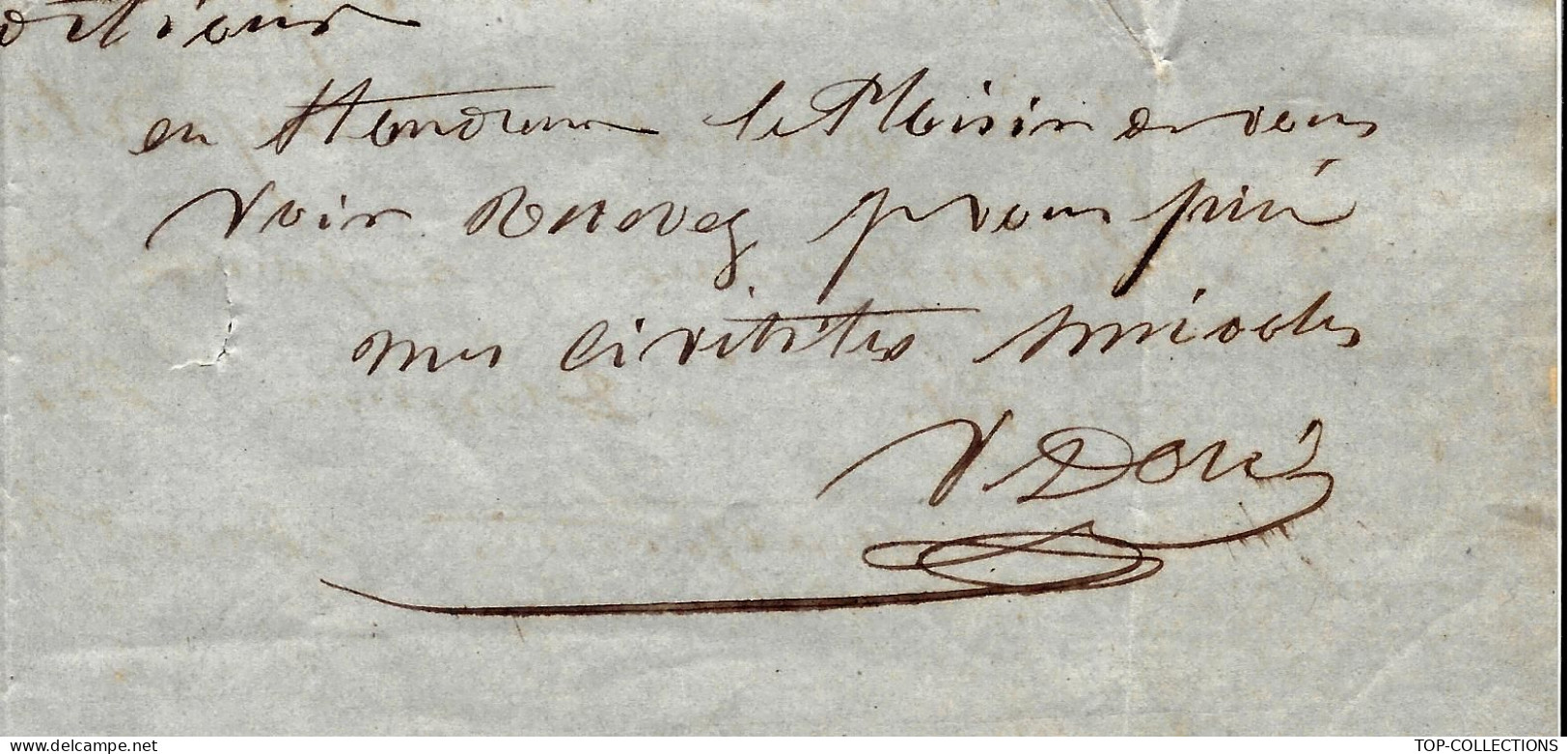 LAC 1861 Le Mans Sarthe Timbre Empire Non Dentelé Oblit.petit Ch. 1855   V. Doré Pour La Gravelle Forges De Port Brillet - 1849-1876: Période Classique