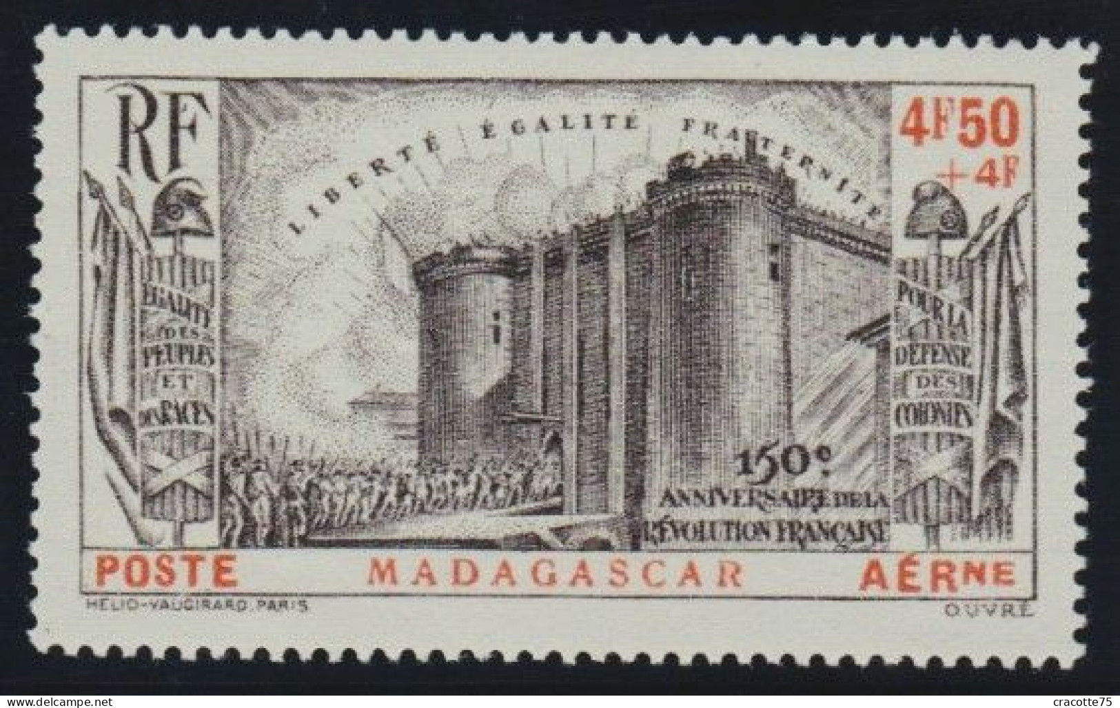 MADAGASCAR - N°PA 18**- 150e Anniversaire De La Révolution. - 1939 150e Anniversaire De La Révolution Française