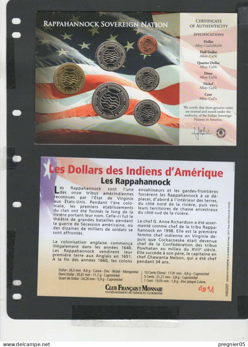 USA - Blister 6 Pièces Dollars Indiens D'Amérique 2021 -  Rappahannock - Sammlungen