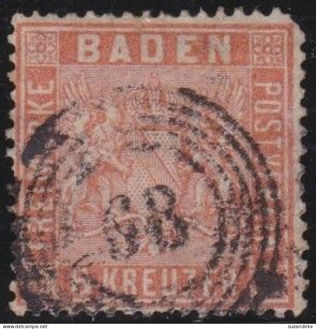 Baden    -     Michel   -   11  (2 Scans)      -    O       -   Gestempelt - Usati
