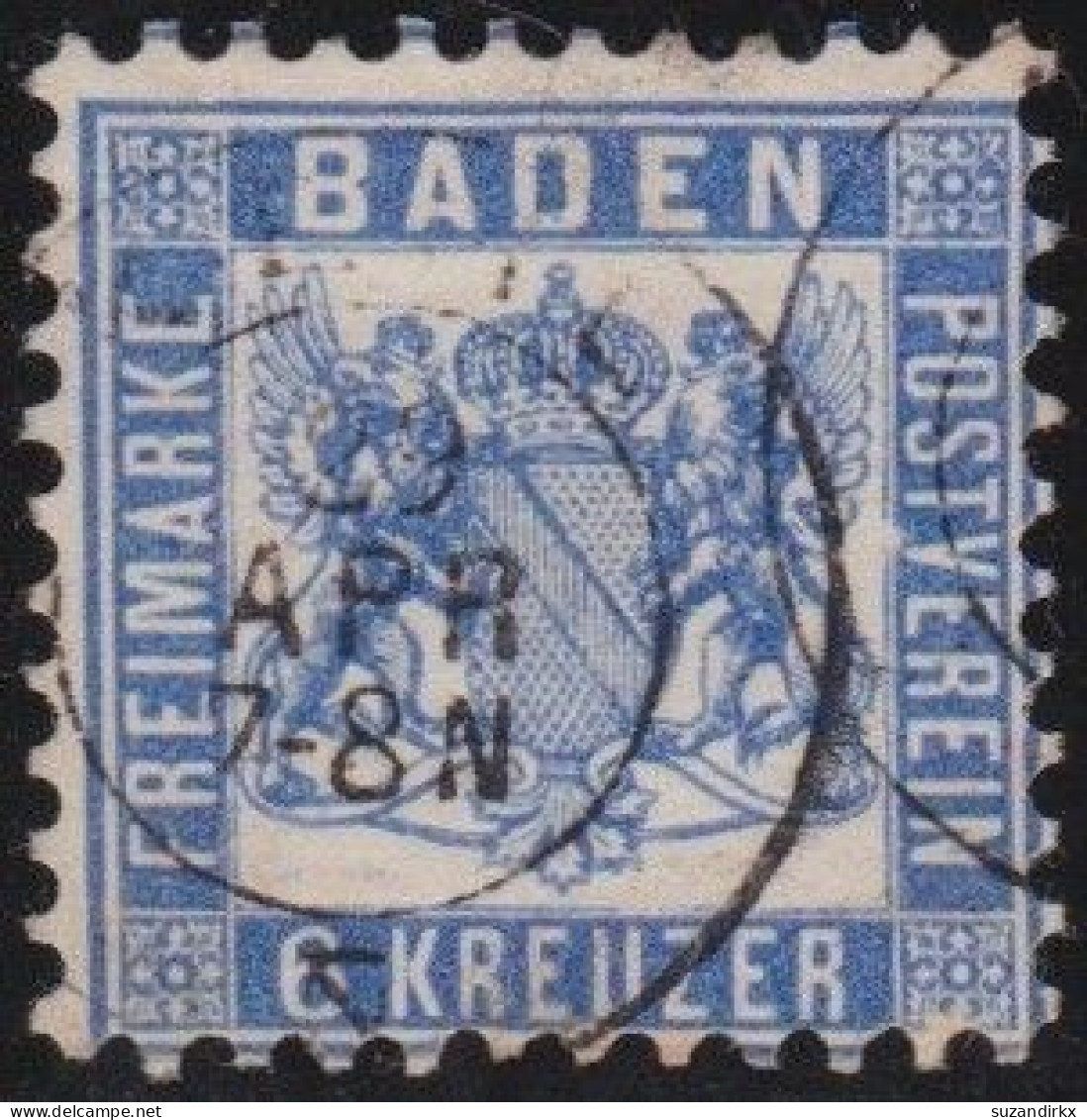 Baden    -     Michel   -   19     -    O       -   Gestempelt - Used