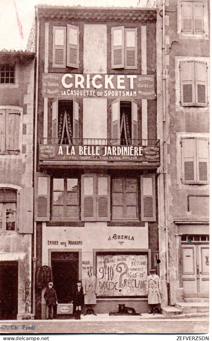 07 LA VOULTE ARDECHE PUBLICITE LE POUZIN DEVANTURE - La Voulte-sur-Rhône