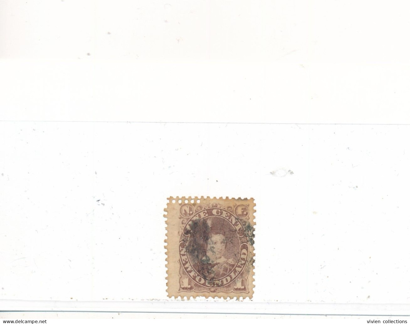 Canada Province Terre Neuve Colonie Britannique N° 35 Variété Double Piquage Oblitéré - 1865-1902