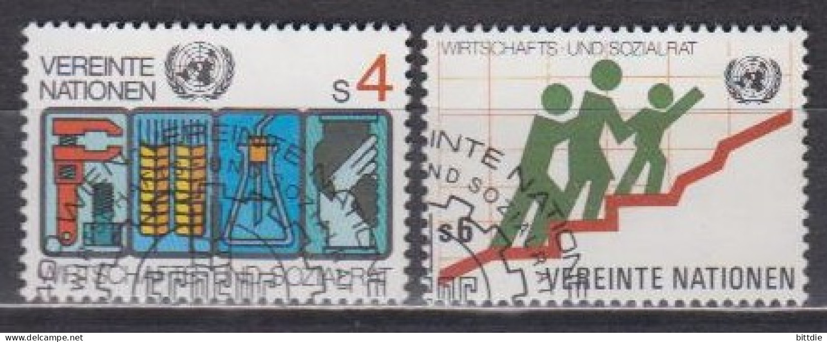 UNO-Wien  14/15 , O  (J 1973) - Used Stamps