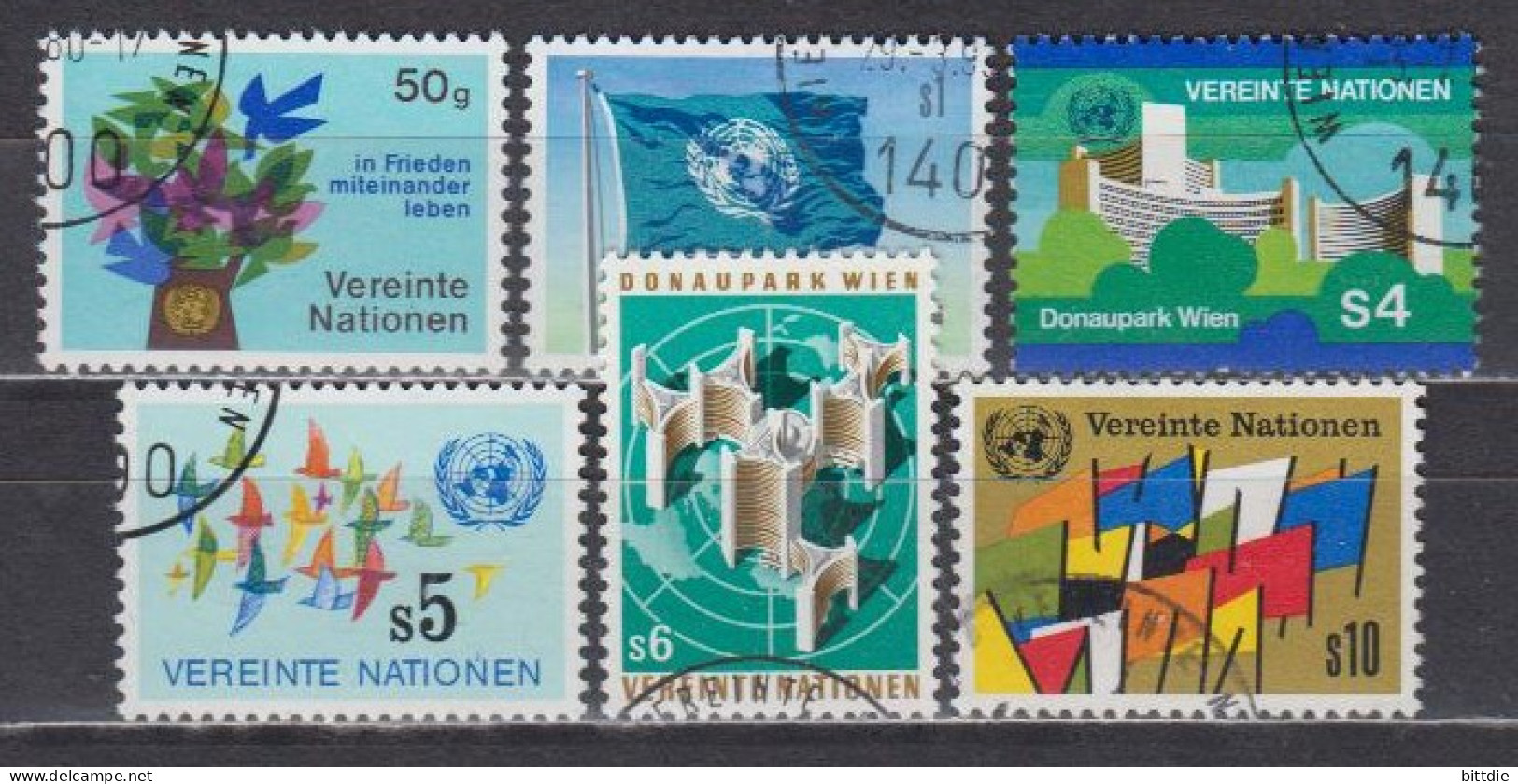 UNO-Wien  1/6 , O  (J 1990) - Used Stamps