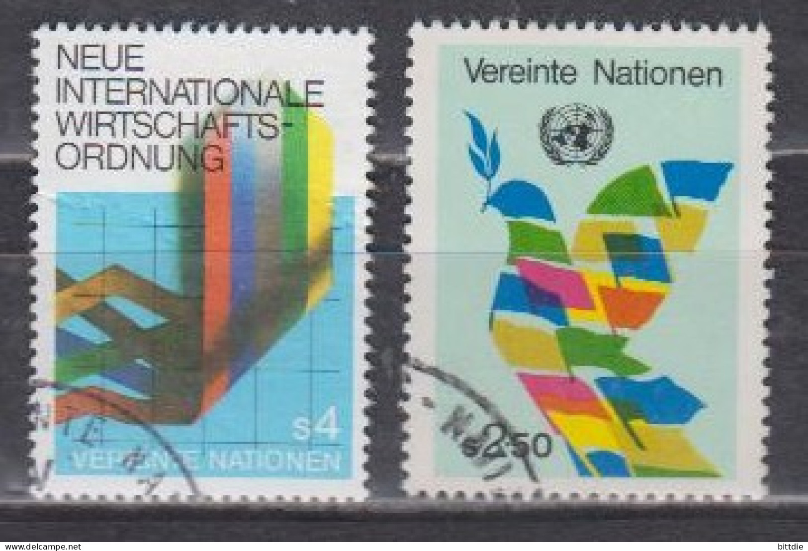 UNO-Wien  7-8 , O  (J 1969) - Used Stamps