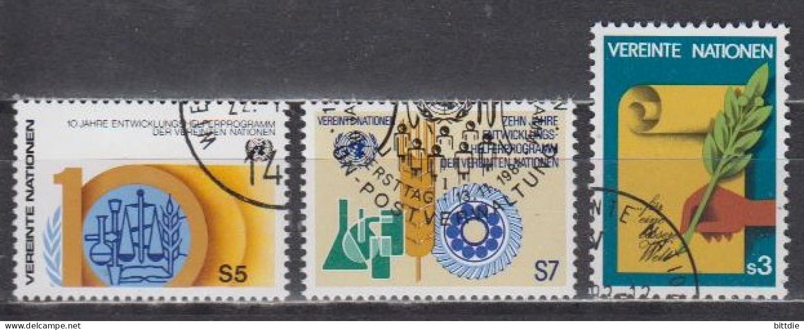 UNO-Wien  21-23 , O  (J 1972) - Used Stamps