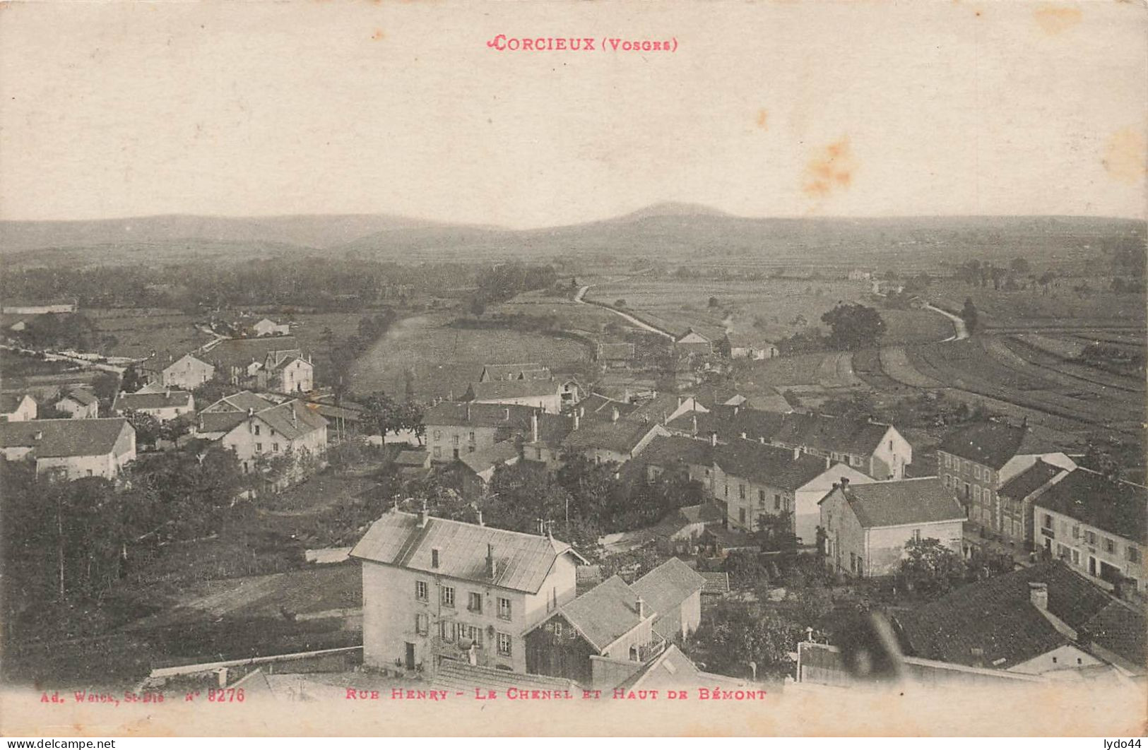 CORCIEUX ,  Rue Henry , Le Chenel Et Haut De Bémont - Corcieux