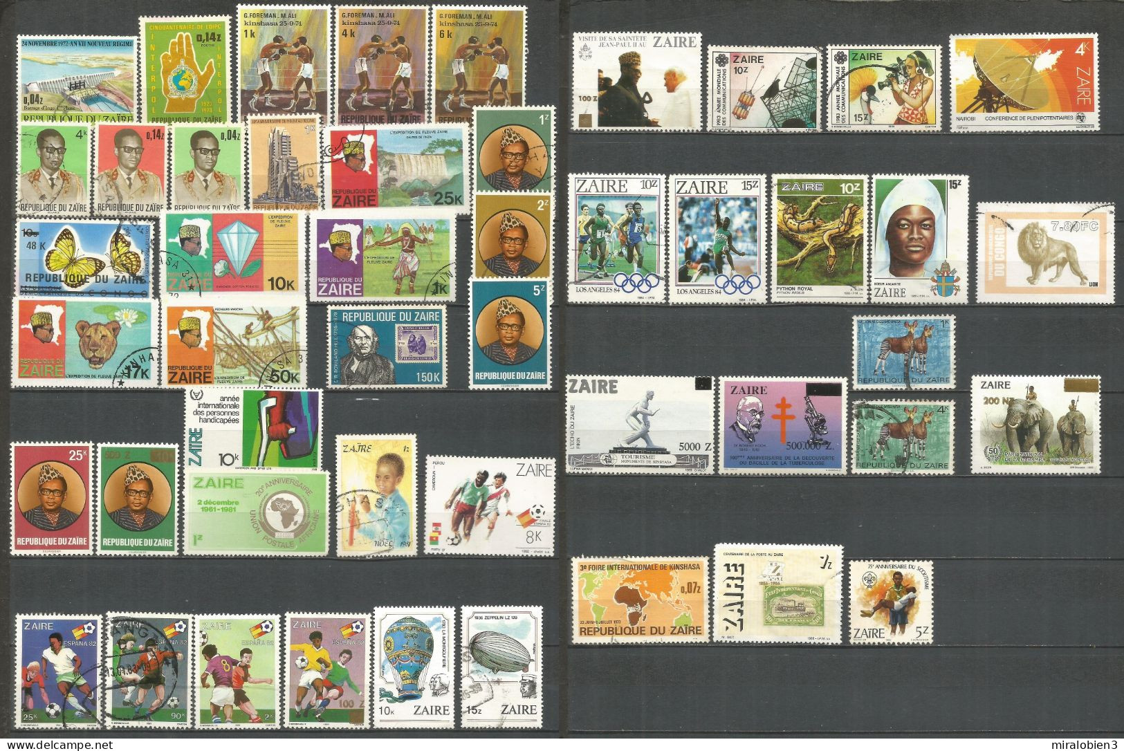 ZAIRE CONJUNTO DE SELLOS USADOS DIFERENTES - Used Stamps