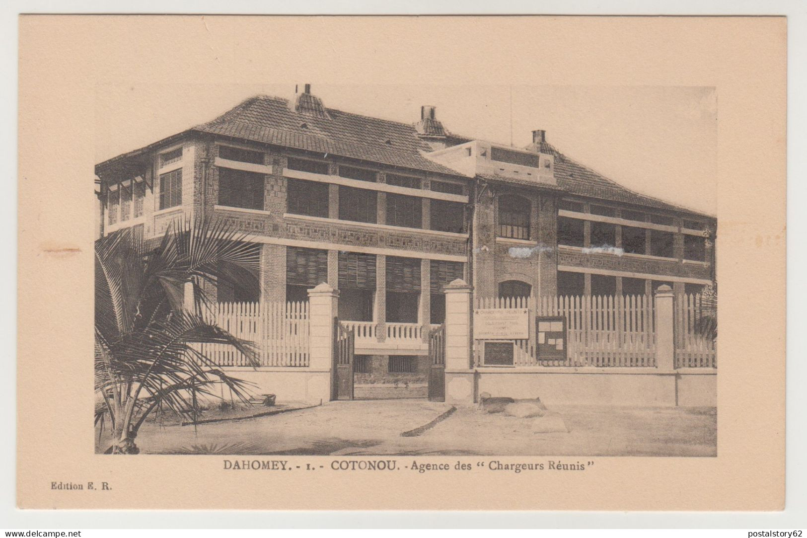 Dahomey - Cotonou, Agence Des Réunis. Cartolina Non Viaggiata Inizio 1900 - Benin