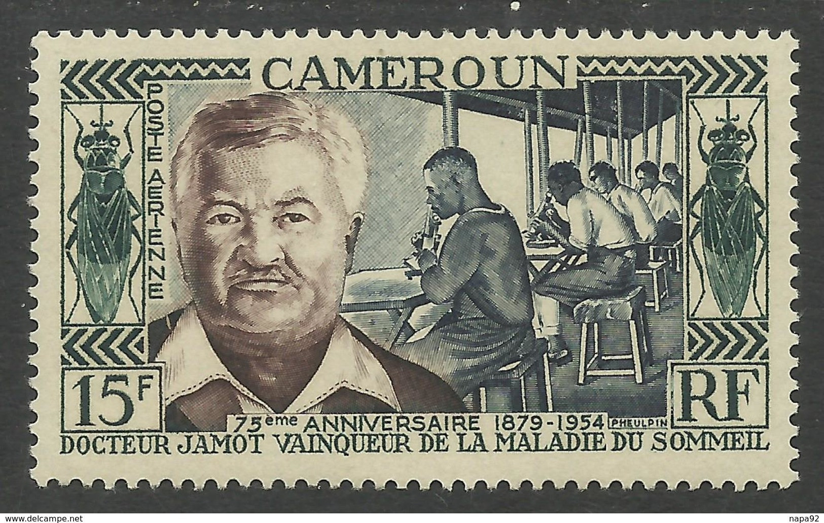 CAMEROUN 1954 - YT PA 45** - Luchtpost
