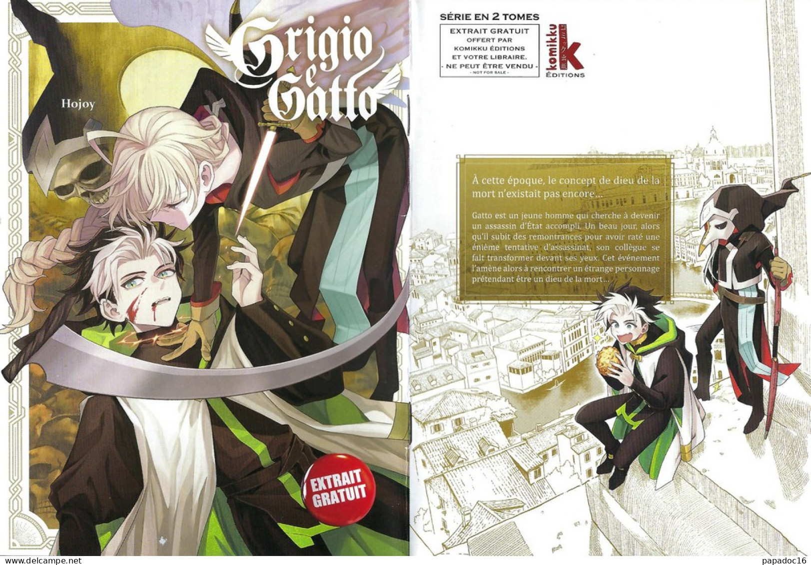 BD - Manga - Grigio E Gatto - Hojoy - Mangas (FR)
