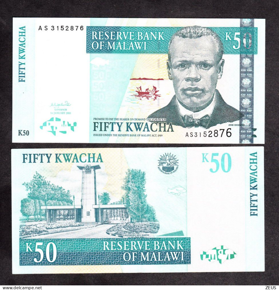 MALAWI 50 KWACHA 2003 PIK 45B  FDS - Malawi