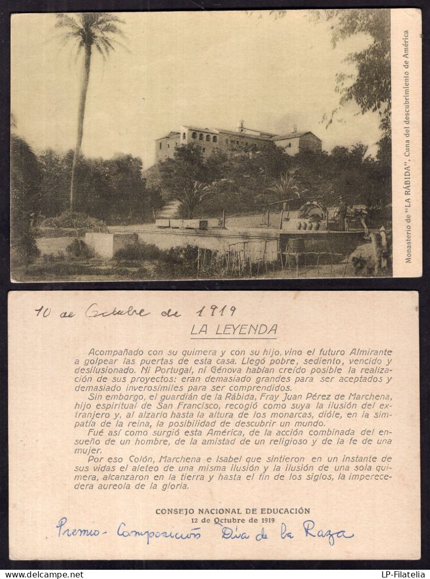 España - 1919 - Huelva - Monasterio De La Rábida - Huelva