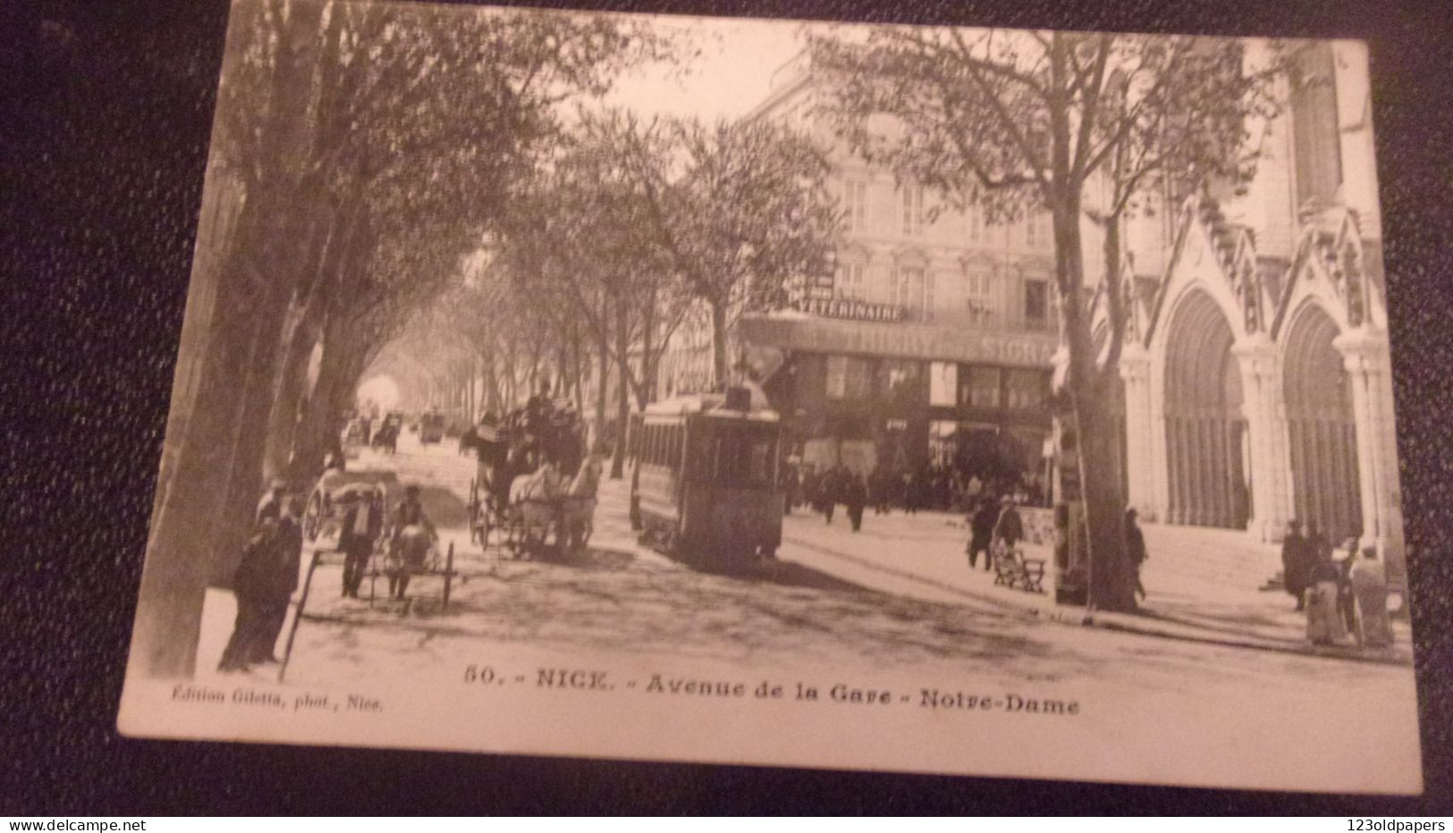 06 NICE 50 AVENUE DE LA GARE NOTRE DAME TRAMWAY - Straßenverkehr - Auto, Bus, Tram