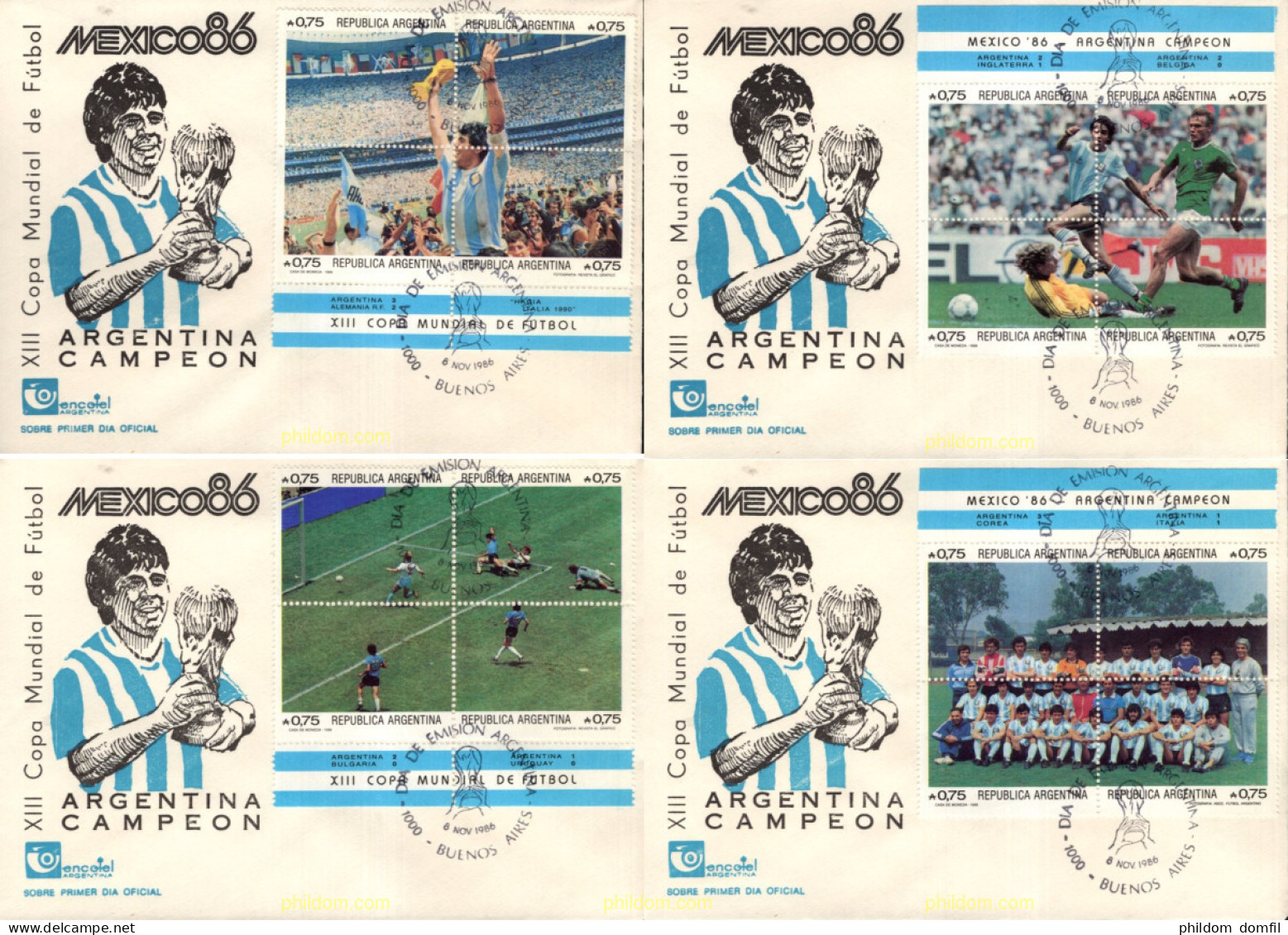 715455 MNH ARGENTINA 1986 COPA DEL MUNDO DE FUTBOL. MEXICO-86 - Ongebruikt