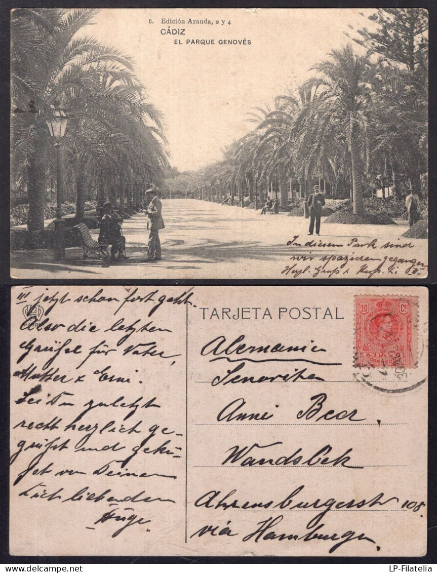 España - Circa 1910 - Cádiz - El Parque Genovés - Cádiz