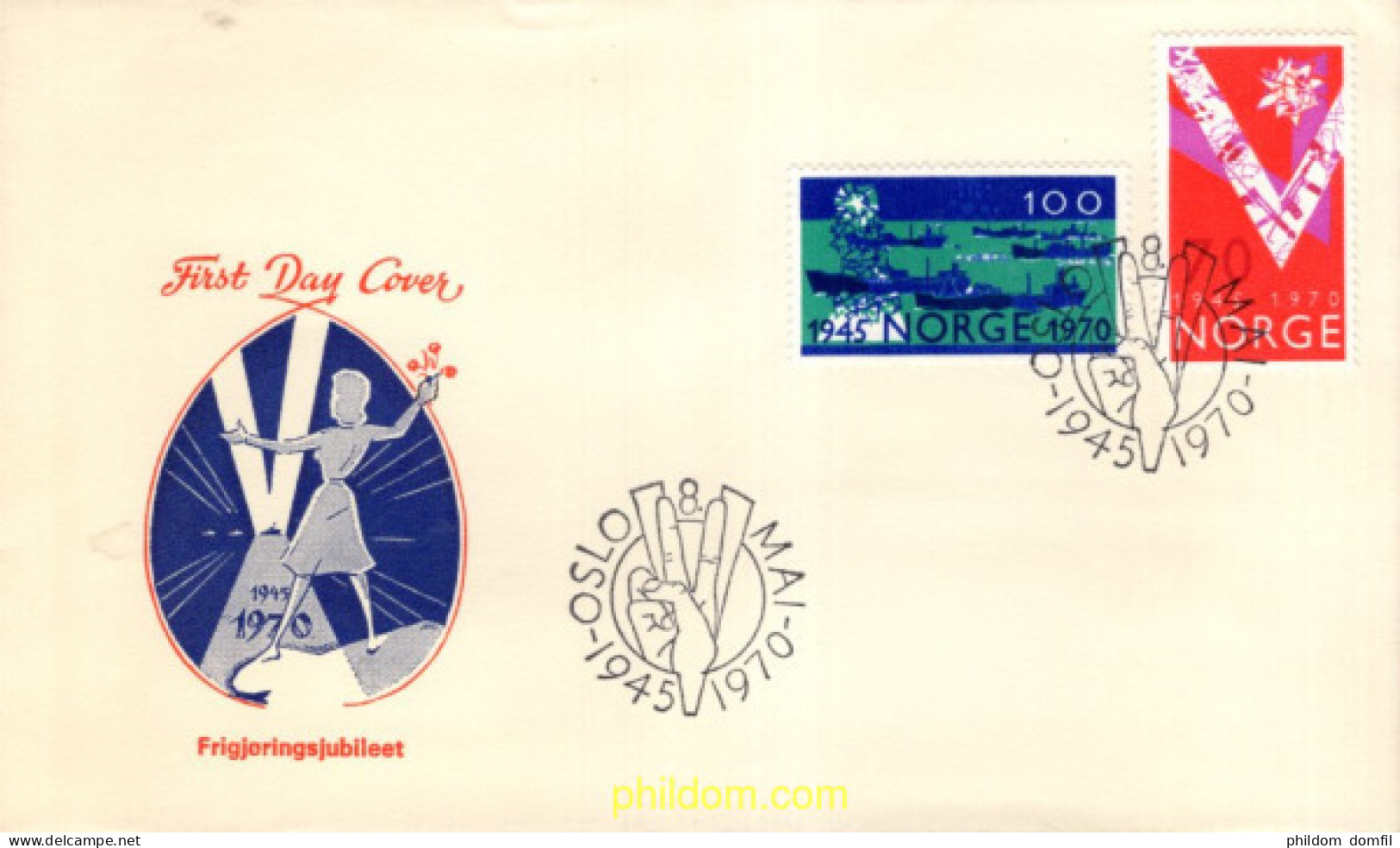 715456 MNH NORUEGA 1970 25 ANIVERSARIO DE LA LIBERACION - Unused Stamps