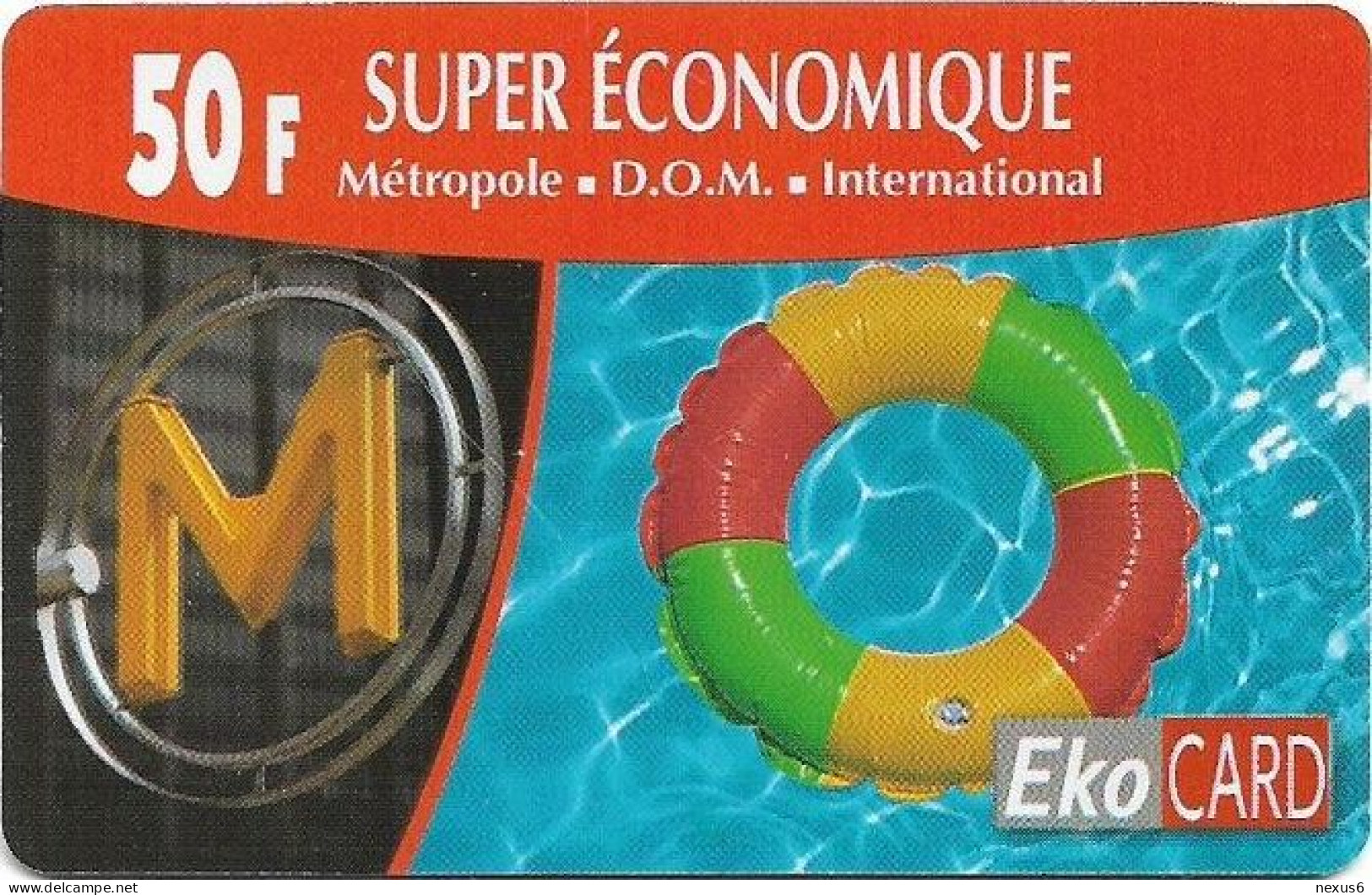 French Antilles - EkoCard - Metro - Buoy, 2001, Remote Mem. 50F, 150.000ex, Used - Antilles (French)